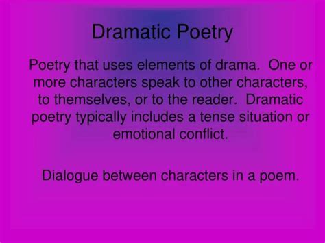 What is Dramatic Poetry: A Symphony of Words and Emotions